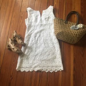 Lilly Pulitzer white daisy lace dress